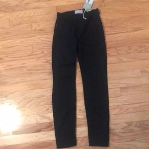 Everlane high rise skinny black jeans